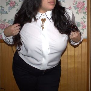 Embroidered Long Sleeves Koret Blouse 18W